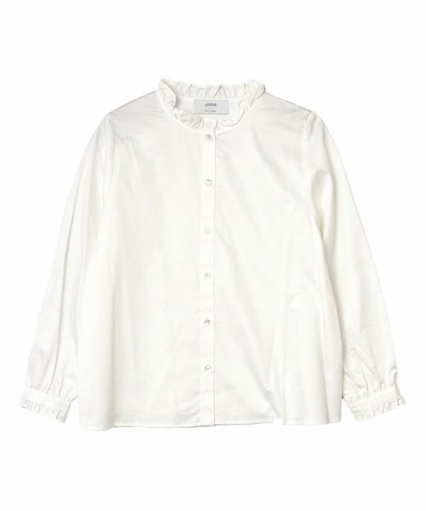 utilite(ユティリテ)フリルカラーブラウス | BLEU COMME BLEU(ブルー