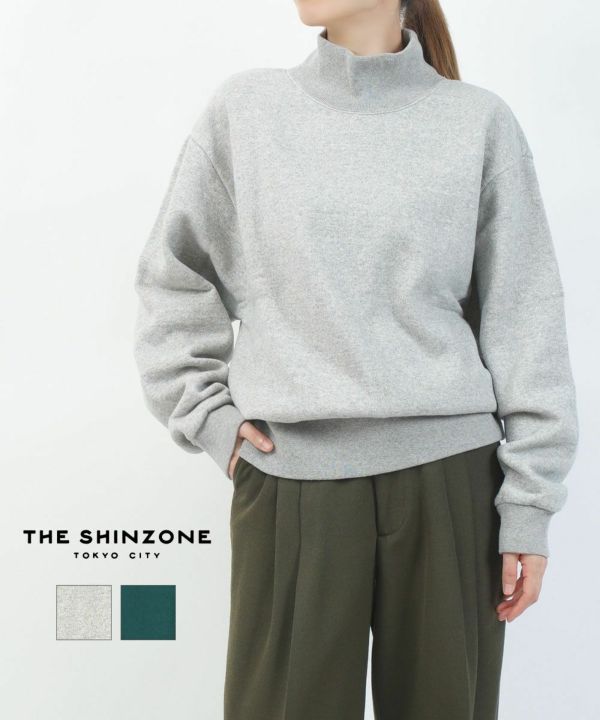 THE SHINZONE(ザ シンゾーン)HIGH NECK COMMON SWEATSHIRT | BLEU