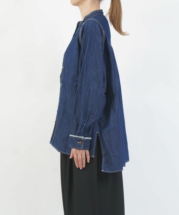 tumugu(ツムグ)ライトオンスデニムシャツ | BLEU COMME BLEU(ブルー