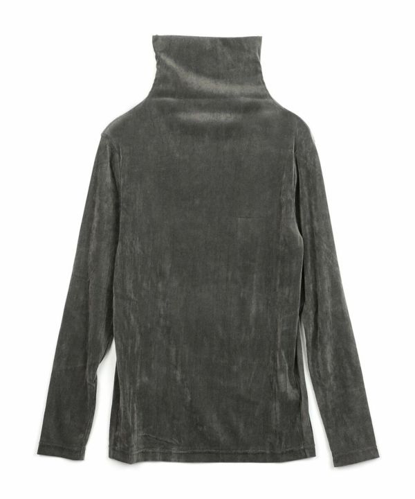 PUPULA(ププラ)チュールフロッキー シアー タートルネック カットソー