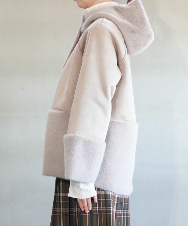 innowave(イノウェーブ)フェイクムートンファージャケット | BLEU