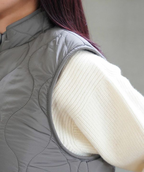 Midi-Umi(ミディウミ)キルティングリバーシブルベスト | BLEU COMME