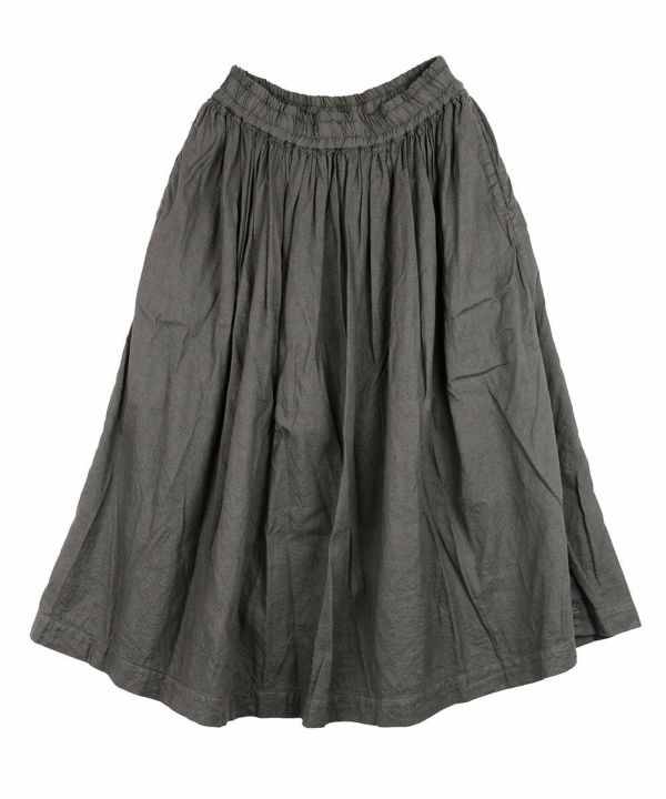 Gauze#(ガーゼ)アンティークジャガードギャザースカート | BLEU COMME