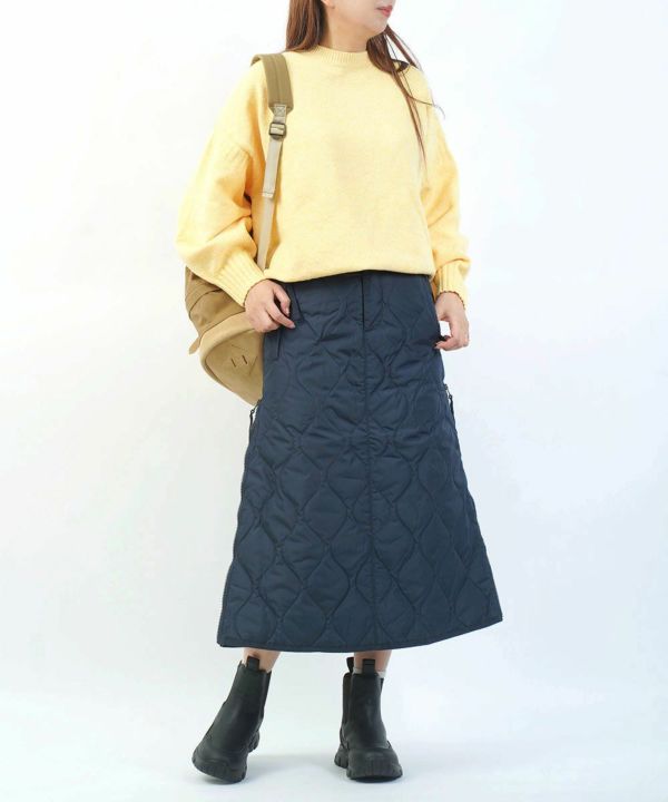 TAION(タイオン)ミリタリー ジップガゼット ダウンスカート | BLEU