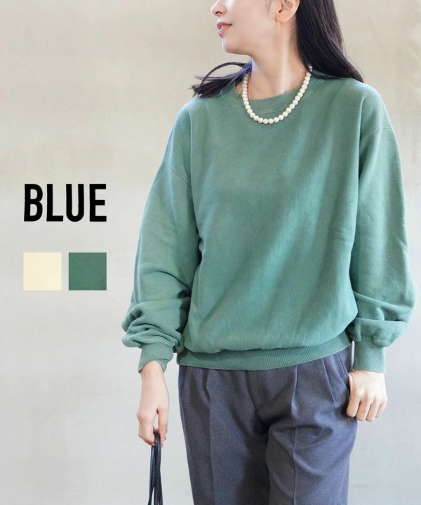 ブルー クルーネックスウェット VCE Crew BLUE VCE-CREW 国内正規品 220309 送料無料 BLUE(ブルー)クルーネックスウェット VCE Crew | BLEU COMME BLEU
