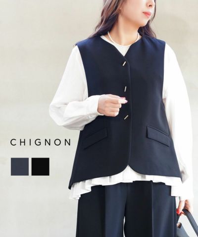 CHIGNON(シニヨン)ワッフルカレッジロゴT | BLEU COMME BLEU(ブルー