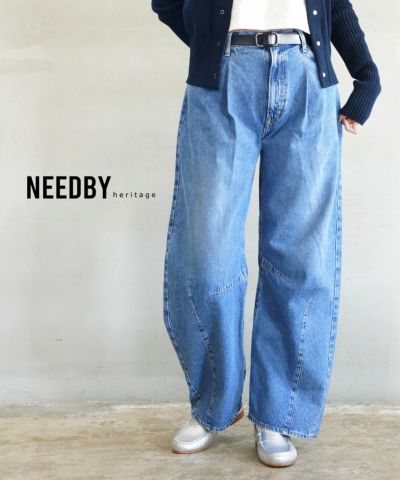 upper hights(アッパーハイツ)ベルト付き チノワイドパンツ BELT CHINO