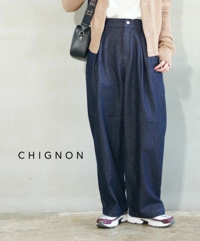 CHIGNON(シニヨン)ワッフルカレッジロゴT | BLEU COMME BLEU(ブルー