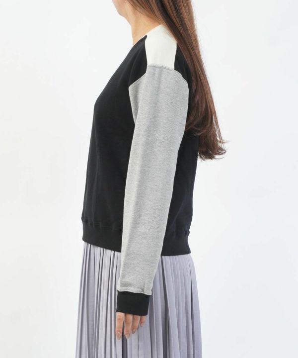 MEYAME(メヤメ)COLOR BLOCK SWEAT PULLOVER | BLEU COMME BLEU(ブルー