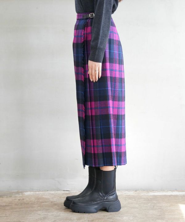 O'NEIL OF DUBLIN(オニールオブダブリン)キルトスカート ロング 83cm