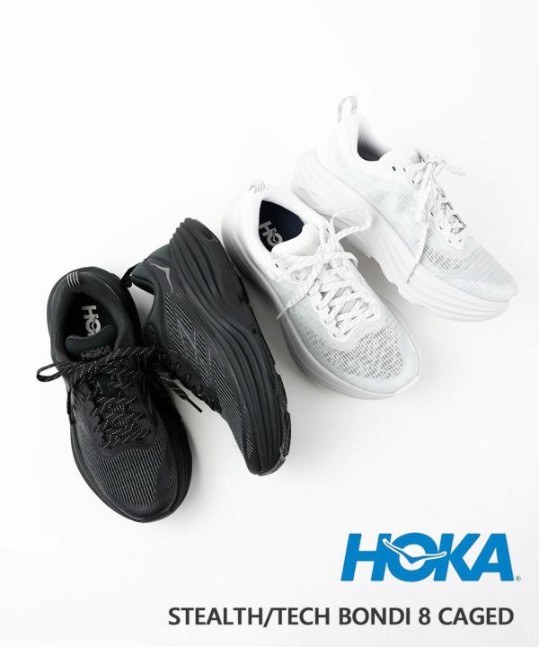 HOKA(ホカ)STEALTH/TECH BONDI 8 CAGED ボンダイ 8 TS ケージド | BLEU