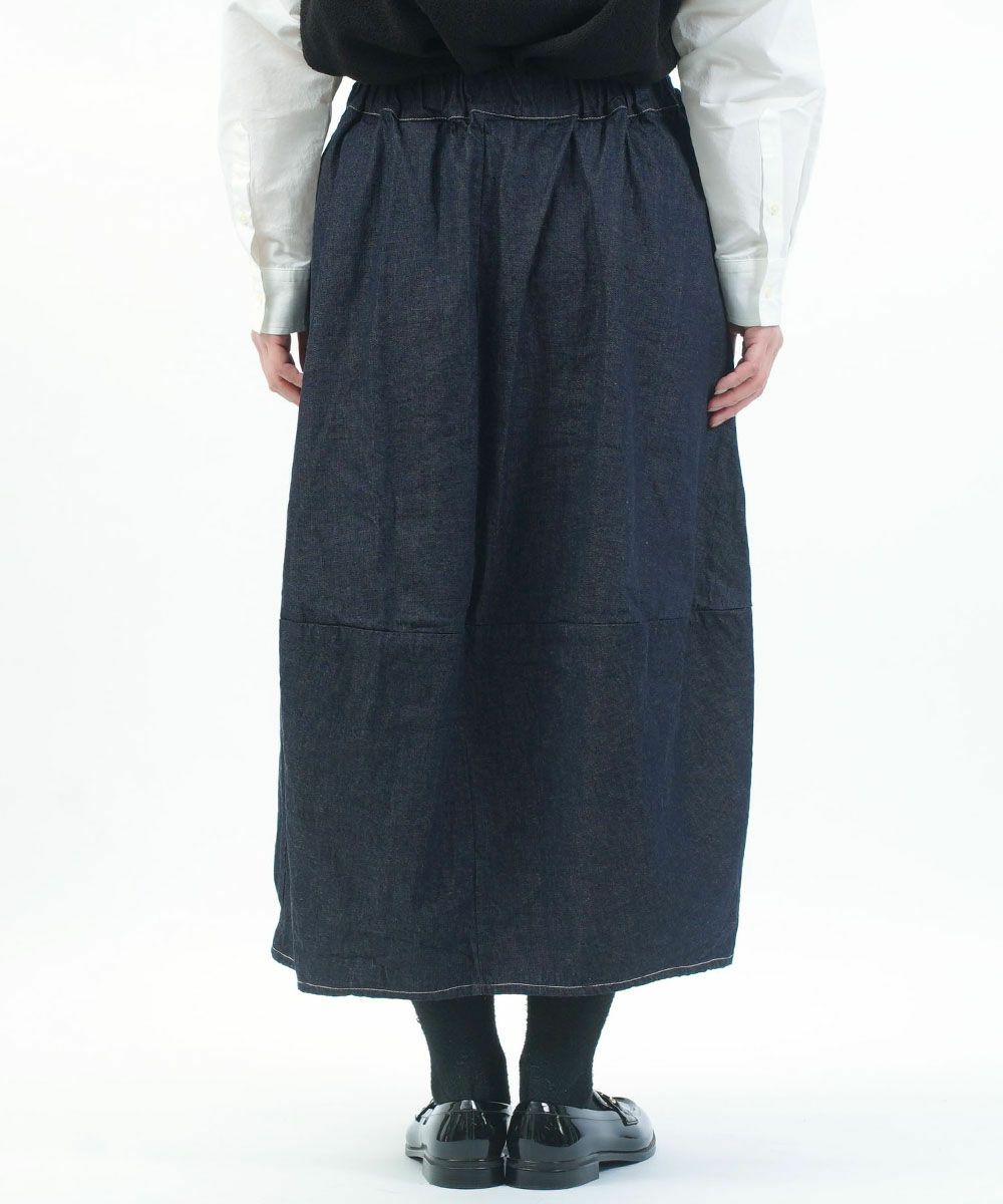 naru(ナル)8ozムラデニム エッグスカート | BLEU COMME BLEU(ブルー